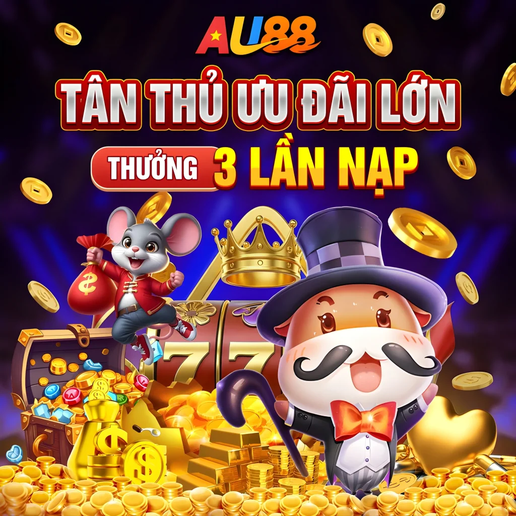 Au8811 tặng ngay 3 lần nạp tiền